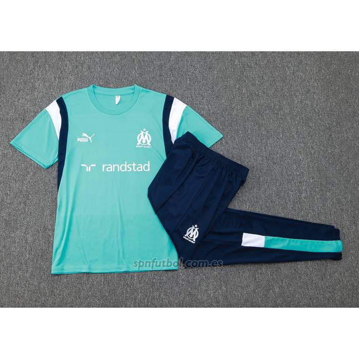 Chandal del Olympique Marsella Manga Corta 2023-2024 Verde